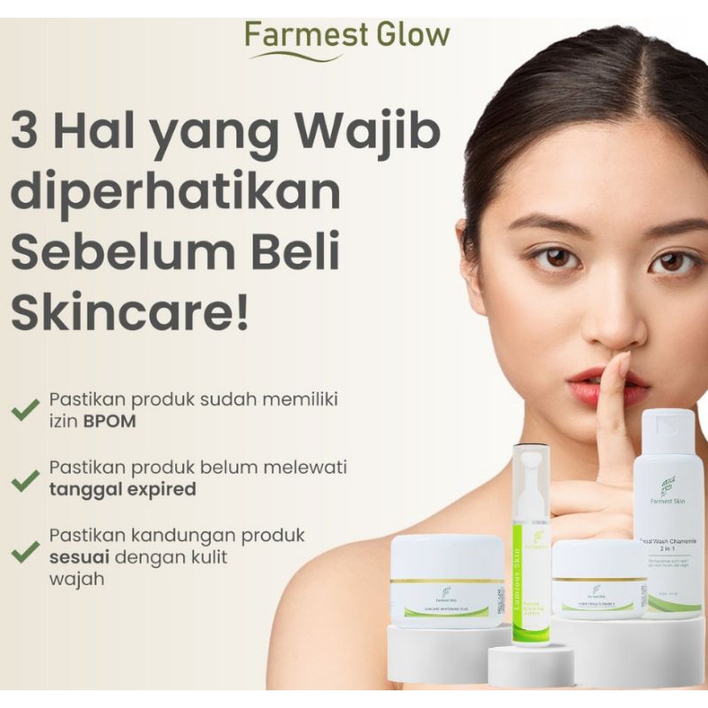 Farmest Skin Glow Pemutih Wajah & Atasi Flek Hitam Tidak merata 10gr