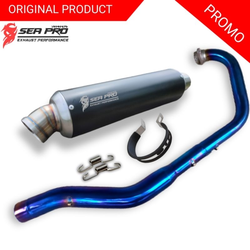 Knalpot Racing Fullset R15 Gsx Vixion Sonic satria Fu Cbr150 cb150 mt15 Ori Sea Pro Exhaust