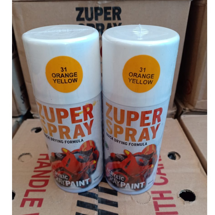 Pilok Pilox Zuper Spray Paint Warna P 31 Orange Yellow (150cc/150ml)