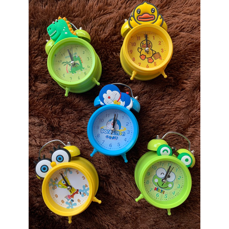 Jam Weker Alarm Karakter Lucu Anak - Jam Weker Kamar Tidur