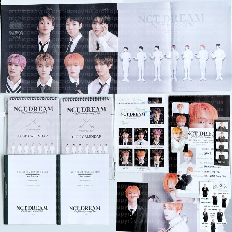 NCT Dream Season’s Greetings SG 2023 POB SM Town & Store Desk Calendar Folded Poster FP Set Mini Bro