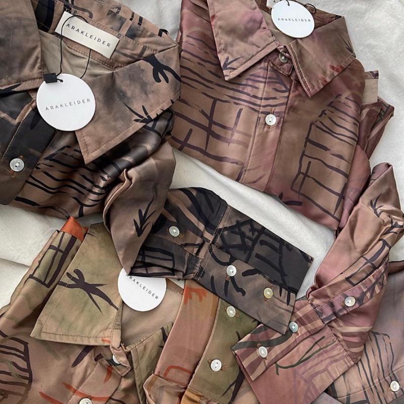 DIOR SILK SHIRT ARASCARF