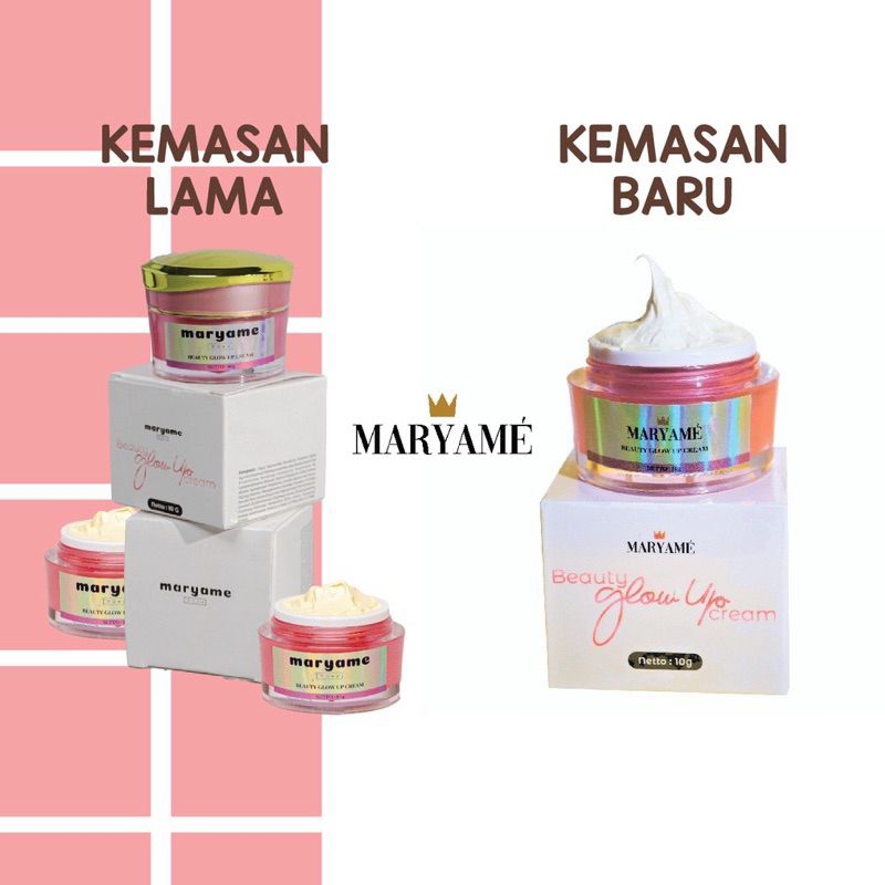 Maryame beauty glow up cream ajaib original 100%