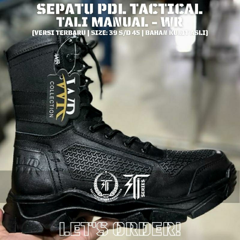 GRADE A Sepatu PDL Jaring Versi Terbaru - Sepatu PDL WR 002 Tali Biasa