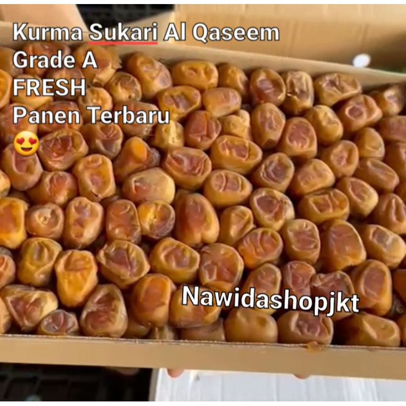 Kurma Sukari Al Qaseem Premium  Fresh Ruthab Enak Legit Nawidashopjkt Jakarta