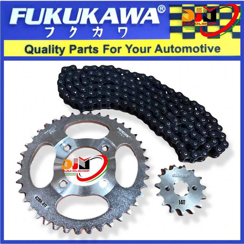 Gear Set Gir Paket Fukukawa WIN Rantai 428H-110L-41T-14T