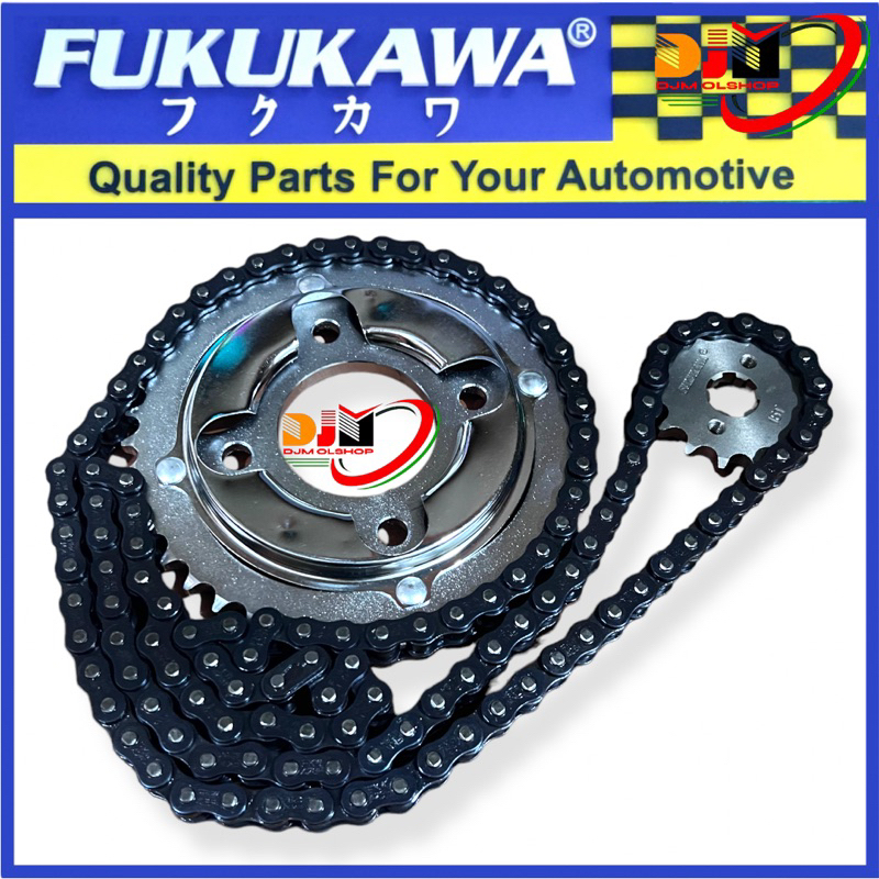 Gear Set Fukukawa Gir Paket Motor Gl Max Neotech Rantai 428H-110L-41T-14T