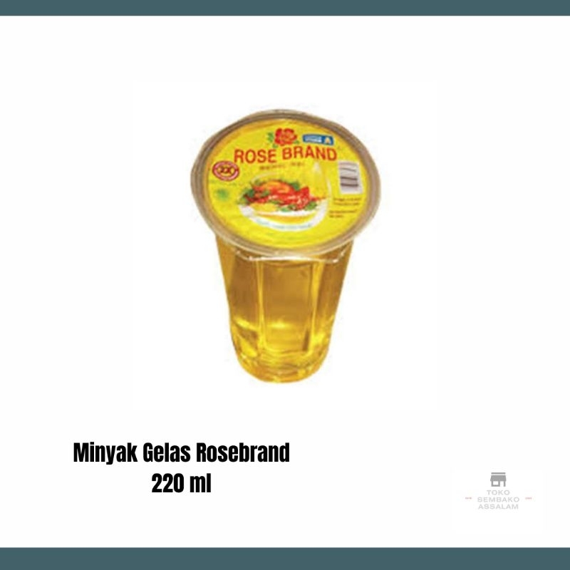 

minyak goreng kemasan gelas / minyak goreng rose brand / minyak gelas rose brand / minyak goreng kemasan gelas