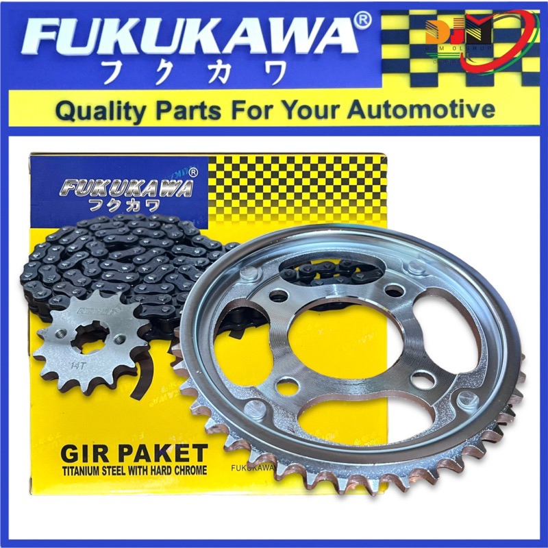 Gear Set Fukukawa Gir Paket Verza 150 Uk Rantai 428H-124L - 41T - 14T