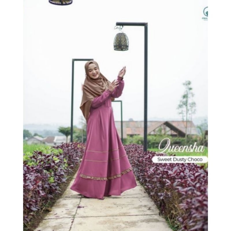 GAMIS QUEENSHA NON SET KHIMAR  || ALWA HIJAB