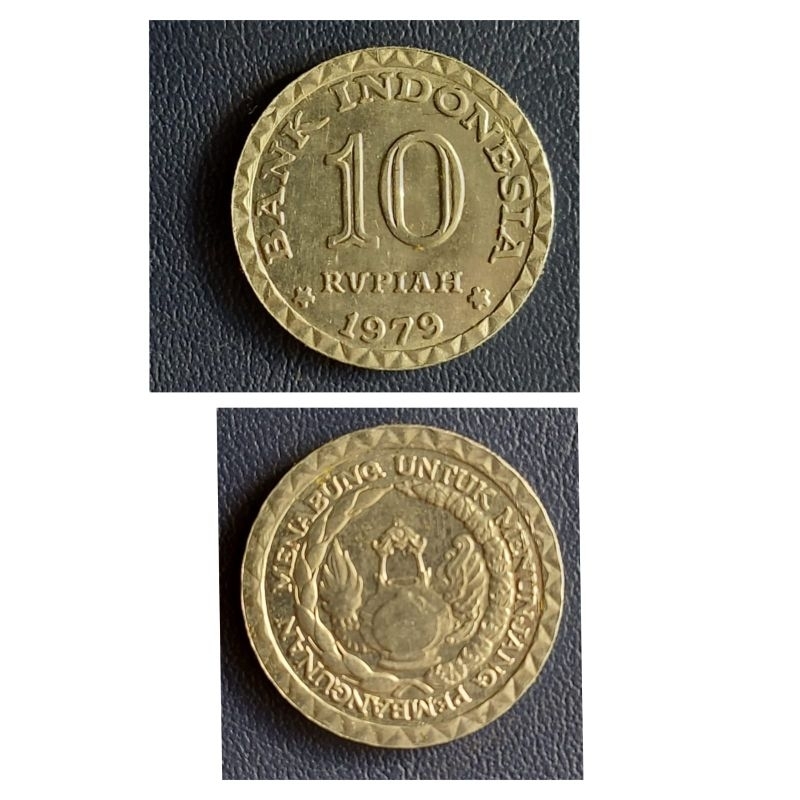 Koin Kuno Mahar 10 rupiah Tahun 1979 Original 100%