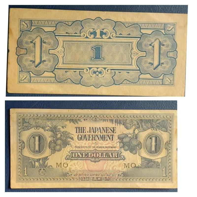 Uang Kuno Negara Malaya Japanes Goverment 1 Dollar Kondisi Kertas AXF RENYAH Dijamin Original 100%