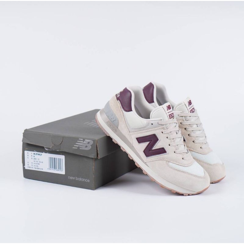 Sepatu NB ML574 MoonBeam Burgundy