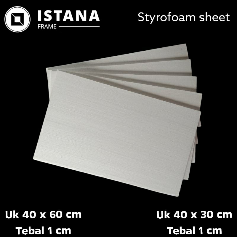 

Styrofoam lembaran Uk 40 x 30 Cm Tebal 1 cm