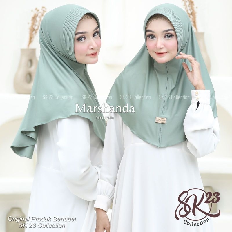 Jilbab bergo hijab instan MARSHANDA ORI SK23 COLLECTION