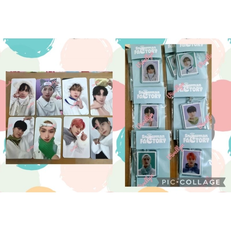 ATEEZ SNOWMAN FACTORY SPC & ID acrylic keyring Hongjoong Seonghwa San Mingi Yunho Wooyoung Yeosang J