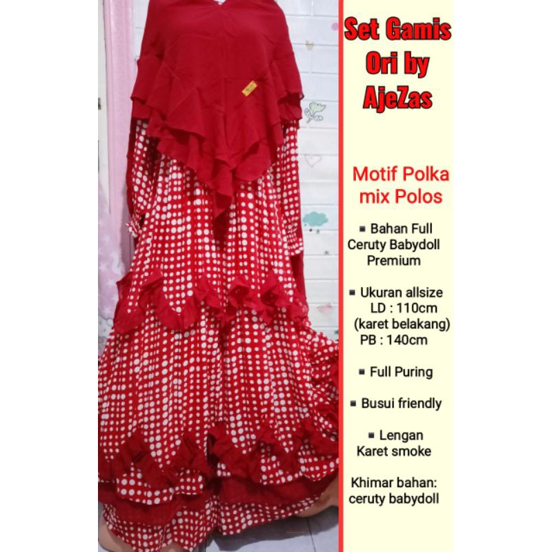 Set Gamis Syar'i Ori by AjeZas