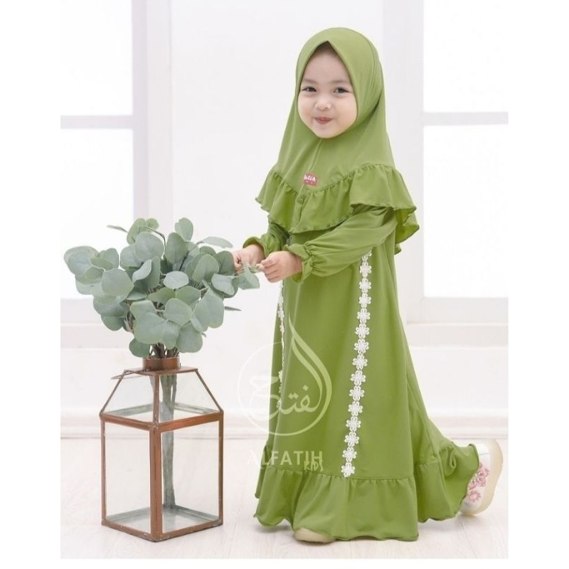 SET GAMIS ANAK TERBARU JERSEY NABILA SERIES PREMIUM 1-9TAHUN/GAMIS ANAK PEREMPUAN/MODEL GAMIS ANAK