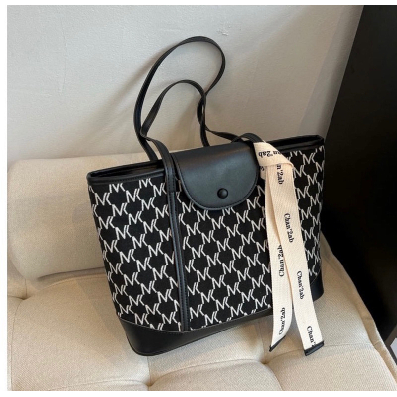 Tas tote bag wanita fashion import Kulit PU