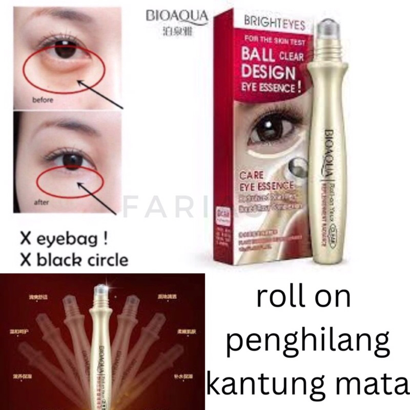 ROLL ON BRIGHT EYES ROLL ON - CARE EYE ESSENCE - PENGHILANG MATA PANDA / EYE BAG BOX MERAH ASLI