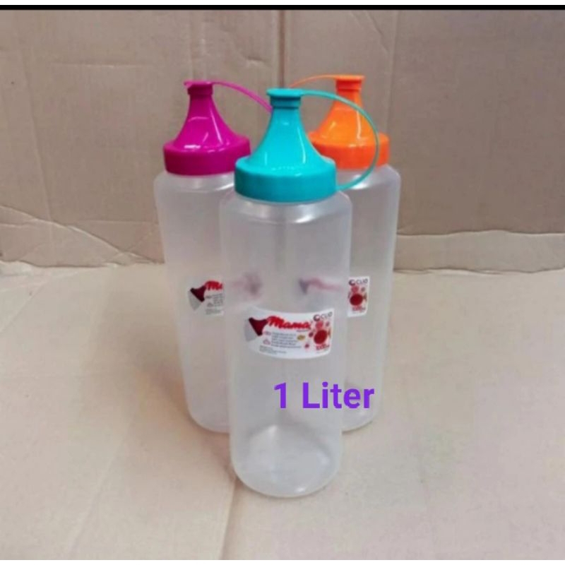 botol kecap 1 liter / botol saos / tempat saos / kecap gede