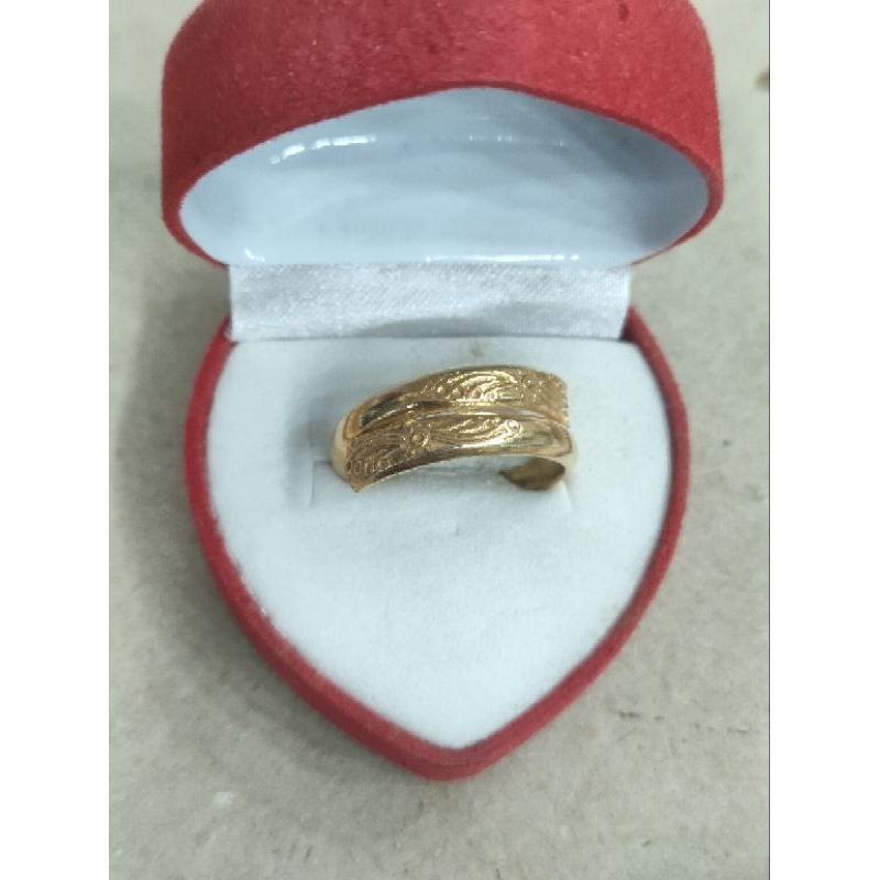 cincin ular ukir 3 gram emas muda