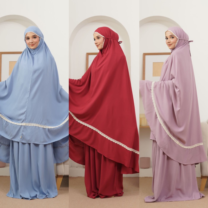 Mukena Polos 2in1 | Mukena Dewasa | Mukena Rayon Valencia