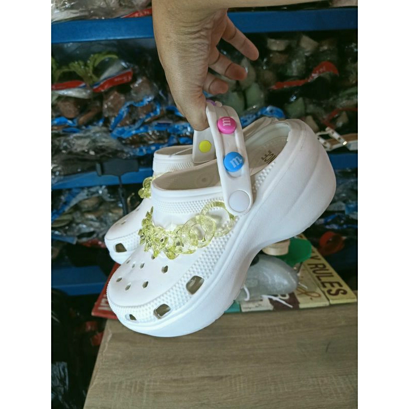 Myanka jelly shoes wedges Bapao Eva Rantai