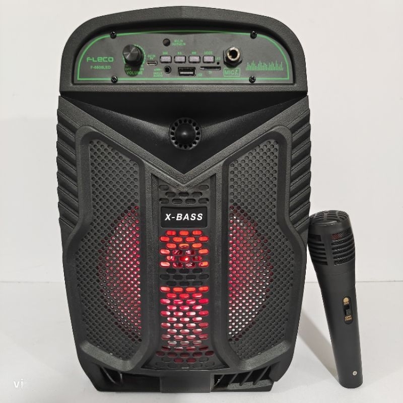 SPEAKER BLUETOOTH F6608/6615/F63LED BONUS MIC KARAOKE/SALON AKTIF DIGITAL MULTIMEDIA 6,5INC PORTABLE