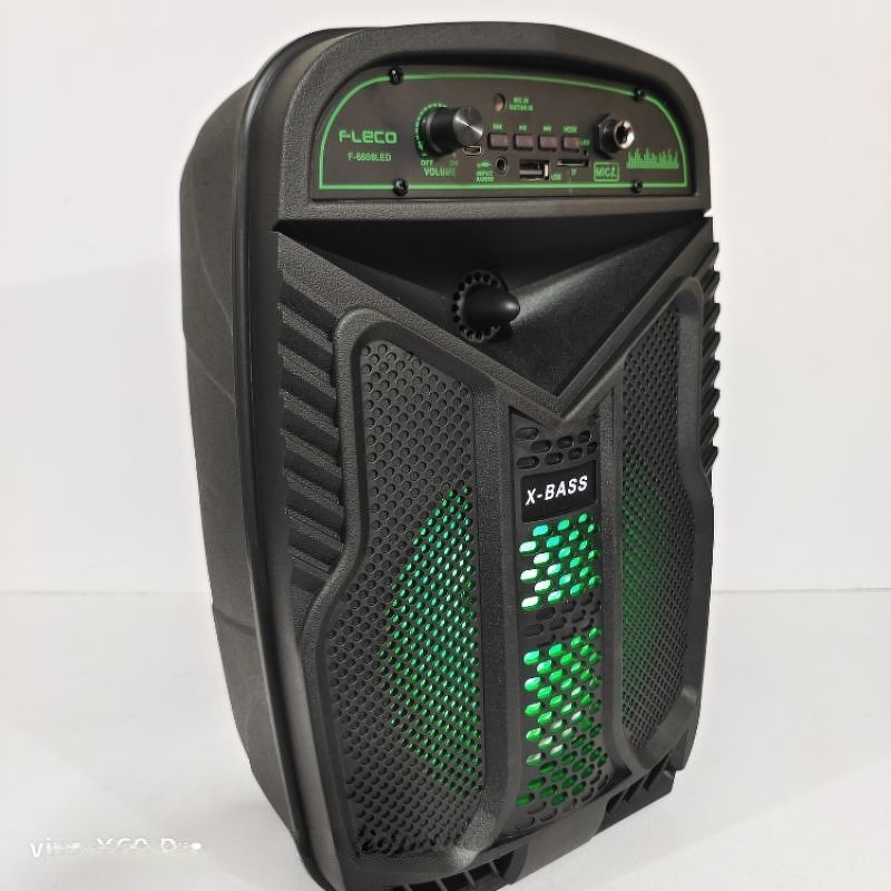 SPEAKER BLUETOOTH F6608/6615/F63LED BONUS MIC KARAOKE/SALON AKTIF DIGITAL MULTIMEDIA 6,5INC PORTABLE