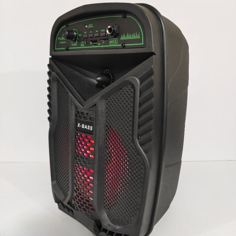 SPEAKER BLUETOOTH F6608/6615/F63LED BONUS MIC KARAOKE/SALON AKTIF DIGITAL MULTIMEDIA 6,5INC PORTABLE