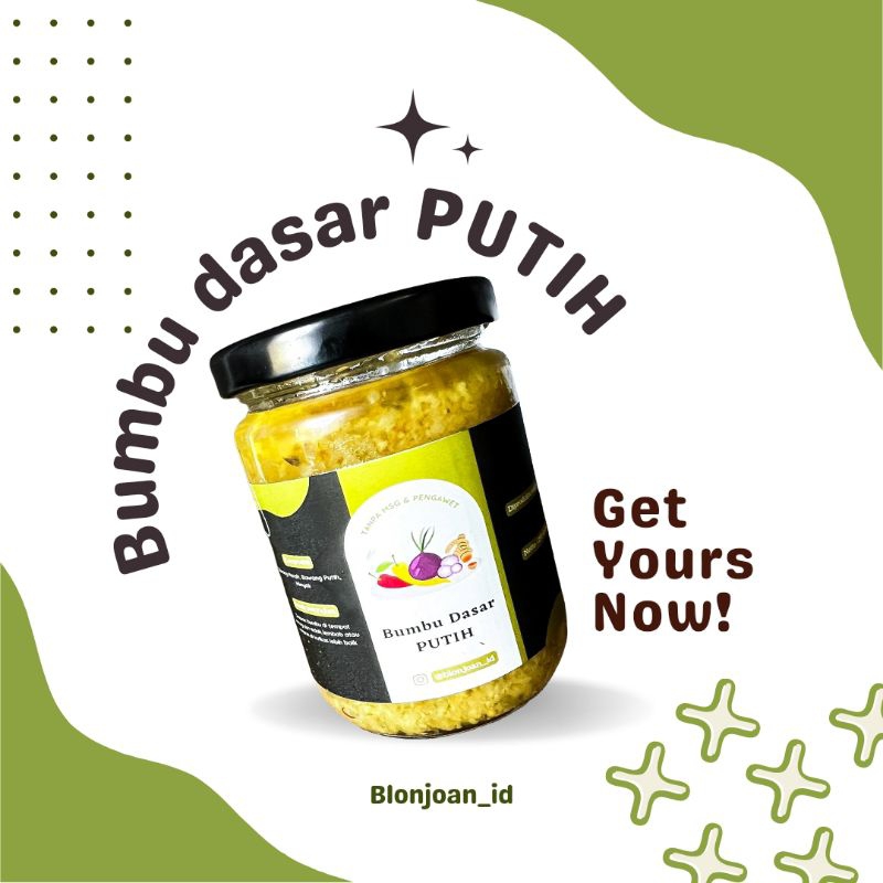 

BUMBU DASAR PUTIH/BUMBU DASAR BAWANG/BUMBU DAPUR/250gr