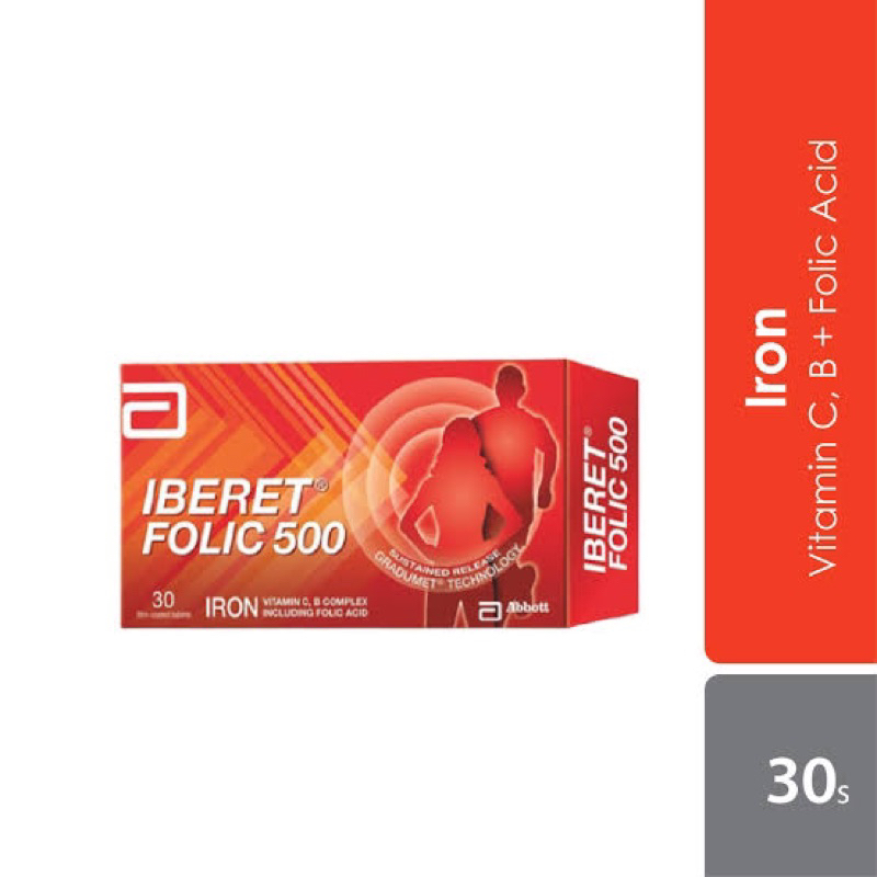 Iberet Folic 500mg isi 30 tablet