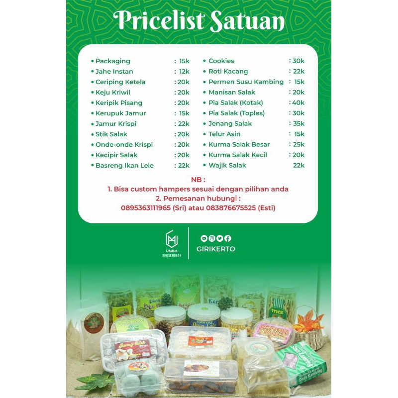 

Parcel lebaran unik tradisional tante kemasan menarik ramah lingkungan