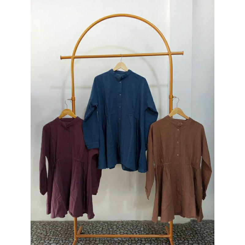 Lucy Tunic/Tunic Polos/Tunic Kekinian/Tunic Linen