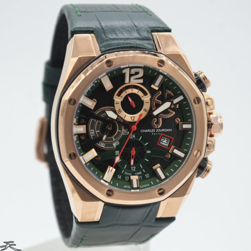 JAM TANGAN PRIA CHARLES JOURDAN CJ1014-1595C CRONOGRAPH ORIGINAL