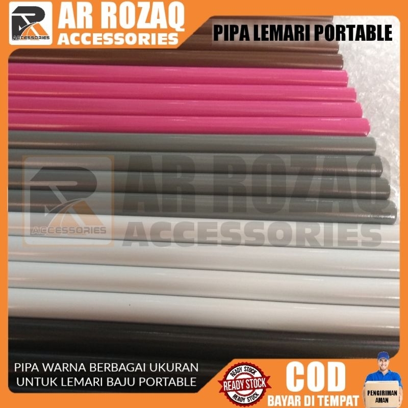 PIPA WARNA WARNI LEMARI PORTABLE BESAR UKURAN PIPA 1,6CM (16MM)