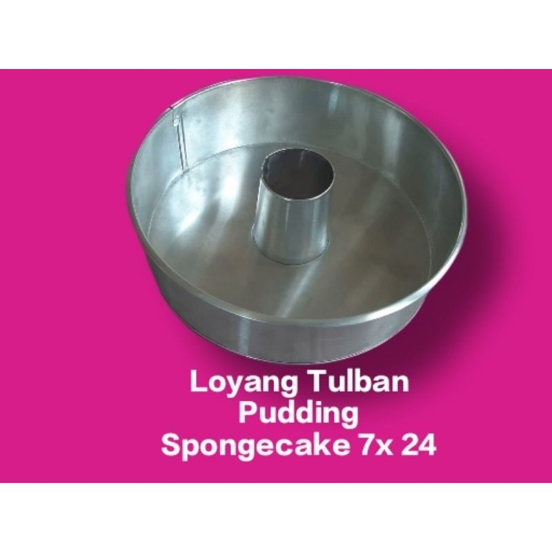 Loyang Tulban / Loyang bolu Tulban bahan alumunium Tinggi 7 x 24