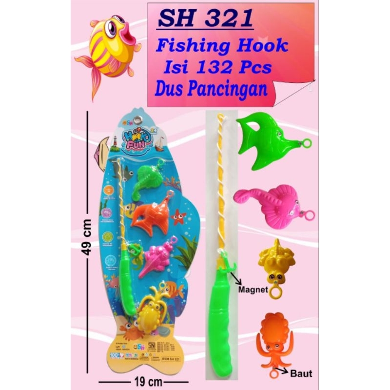 (Harga 2pcs) MAINAN PANCING IKAN SH 321
