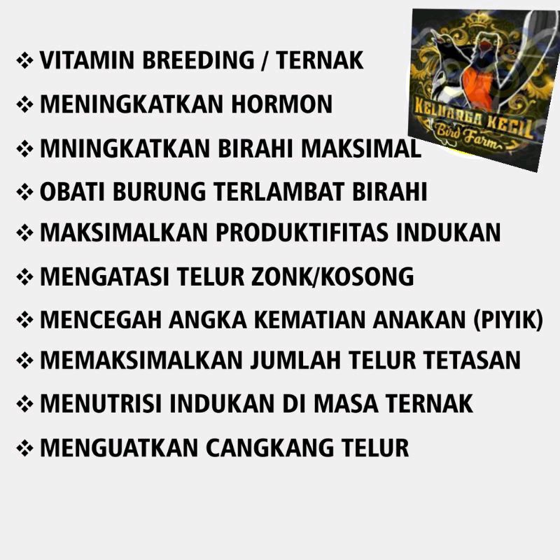 Vitalur Dr. Edhi vitamin burung// harga grosir lebih murah