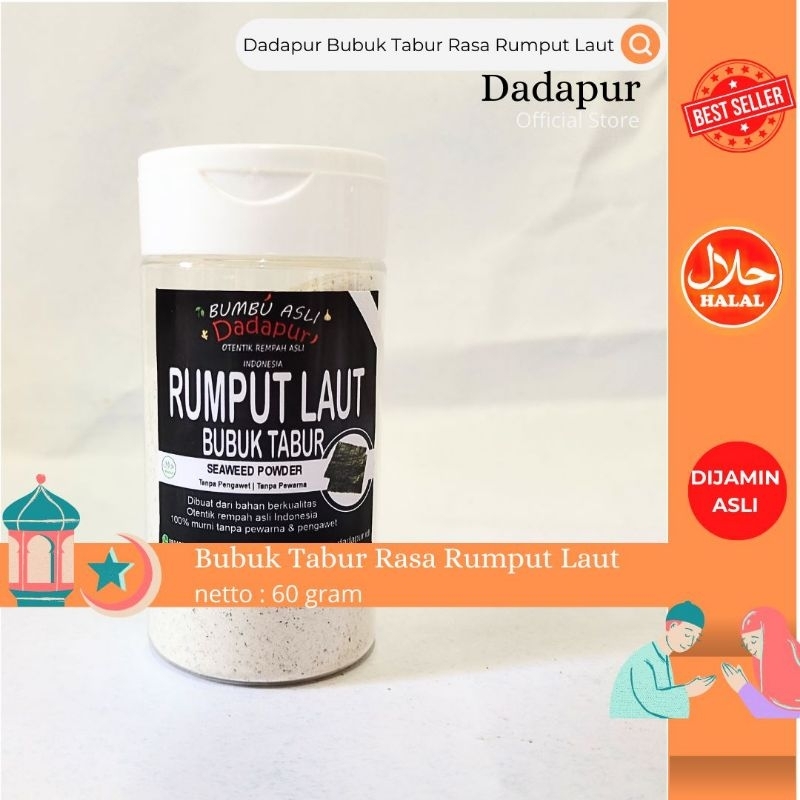 

dadapur bubuk tabur rumput laut 60gr