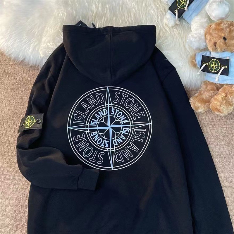 TERSEDIA Jaket hoodie stone island sweater stone island sablon unisex full teg stone island ori **