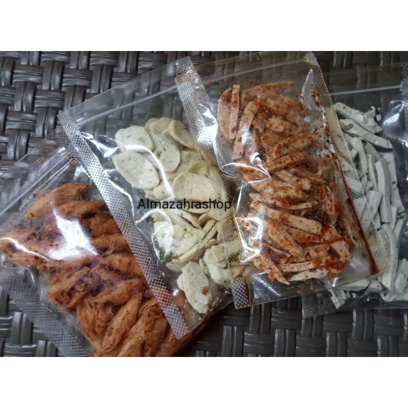 

MIX ,Basreng , lumring,makaroni bantet , otak otak super crispy super pedas/original ,cemilan murah ,cemilan enak