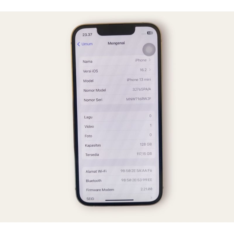 13 mini 128gb pink second ibx