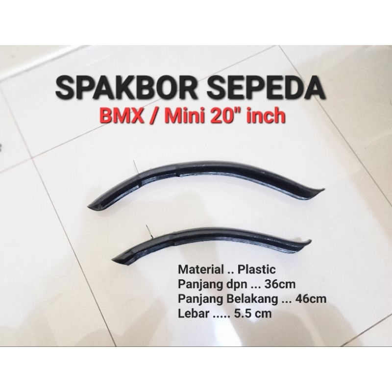 SPAKBOR SEPEDA BMX MINI SELEBOR SEPEDA FENDER MUD GUARD PELINDUNG BAN SEPEDA BMX 20 INCH