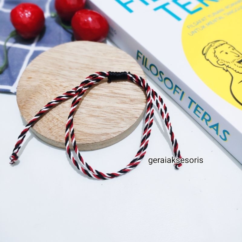 Gelang polos Tridatu Serut double layer