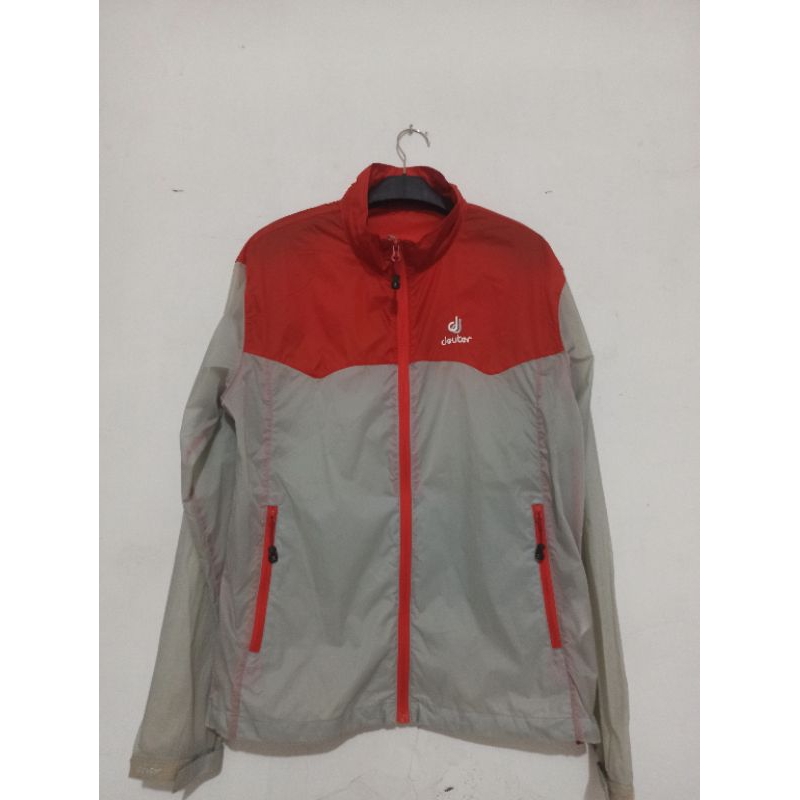 JACKET DEUTER RUNNING OUTDOOR L jaket outdoor jaket running jaket deuter jaket camping jaket second