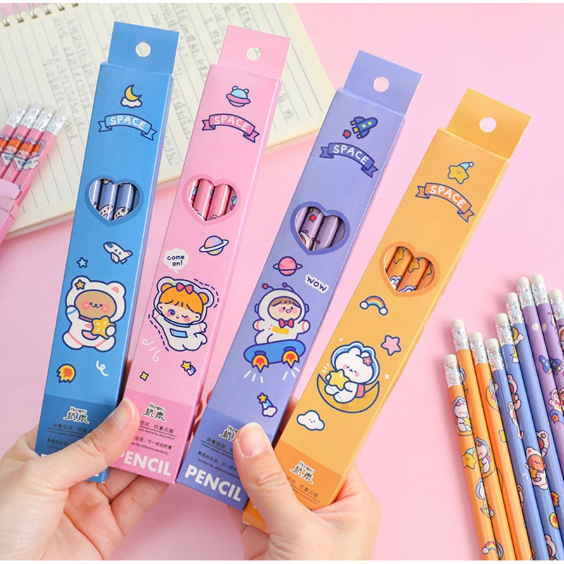 

[COD] Pensil Set Pack Cute / Pensil Anak Karakter Lucu / Pensil Set Alat Tulis Sekolah Anak / Pensil Set Isi Banyak
