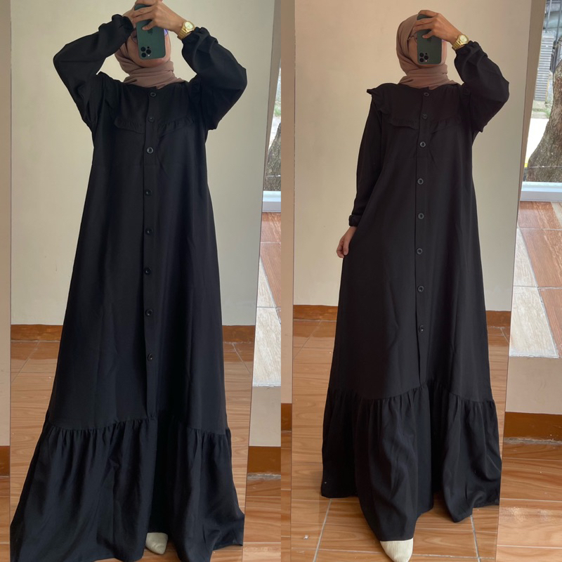 GAMIS ELIZA POLOS SHAKILA TERBARU/GAMIS JUMBO POLOS/DRESS POLOS SHAKILA