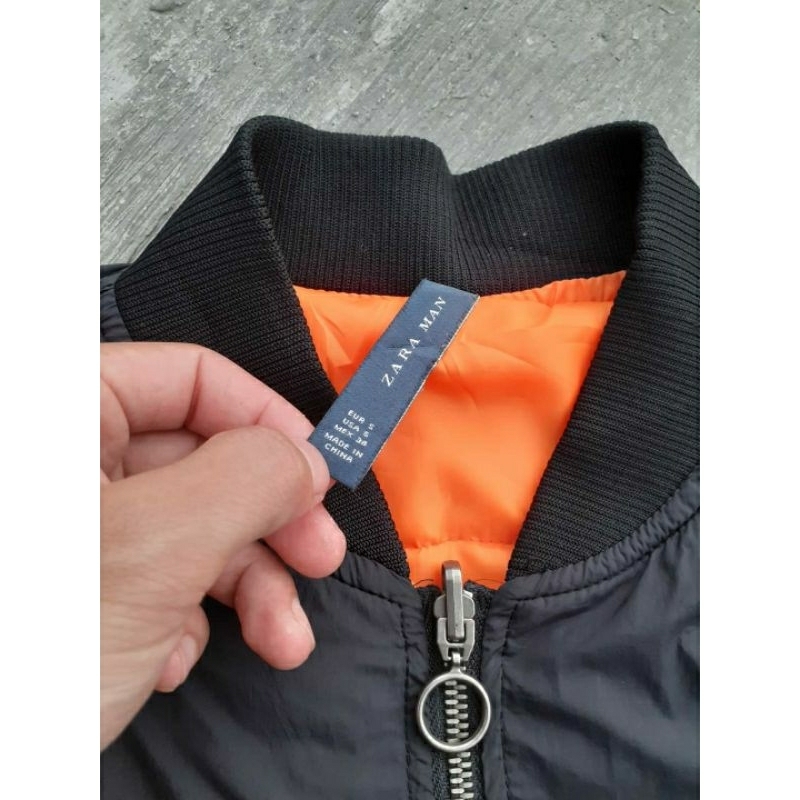 ZARA MAN BOMBER VARSITY JACKET